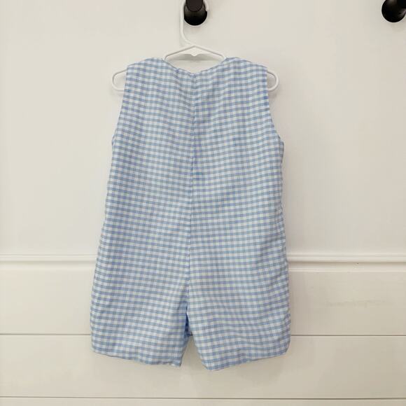 Boy’s Classic Whimsy Lobster Embroidered One Piece Romper Outfit 3T - Picture 7 of 7